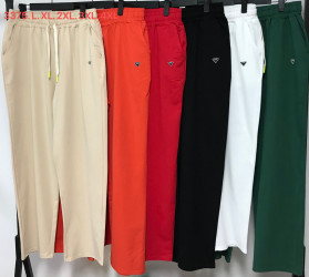 Спортивные штаны женские  (оранжевый) оптом 72308694 3375-36