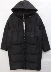 Куртки зимние женские БАТАЛ (black) оптом 96370245 8809-58