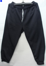 Спортивные штаны женские на флисе БАТАЛ (темно синий) оптом 61923470 02-8