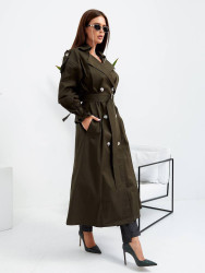 Пальто женские (khaki) оптом 86401932 001-1