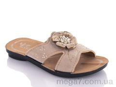 Шлепки, DeMur оптом K26-Elena 2 beige (25-29)