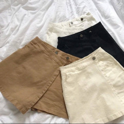 Юбки-шорты женские (темно-бежевый) оптом 09415872 137-59