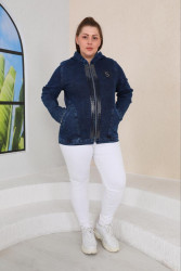 Куртки джинсовые женские БАТАЛ оптом 94356182 819-19