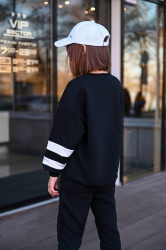 Спортивные костюмы юниор (черный) оптом 50718964 2398-11