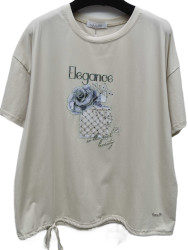 Футболки жіночі ПОЛУБАТАЛ оптом Kiss Me 