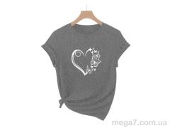 Футболка, Riza оптом 209 сірий