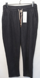 Спортивные штаны женские CLOVER БАТАЛ (gray) на меху оптом 50374689 B665-57