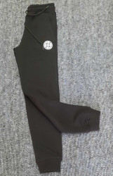 Спортивные штаны мужские на флисе (черный) оптом Турция 40569813 03-19