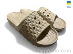 Шлепки, Rai shoes оптом 117 бежевий