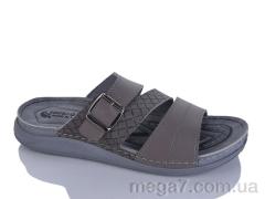 Шлепки, Oscar оптом 01-17 сірий к.