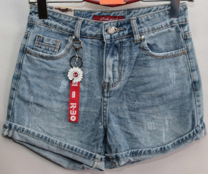 Шорты джинсовые женские PINK GIRL оптом 23684915 SL9134-63