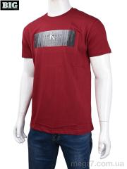 Футболка, BIG оптом 3707-0084 bordo