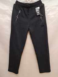 Спортивные штаны мужские на флисе (gray) оптом 40536128 2052-4