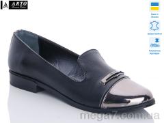 Туфли, ARTO оптом 11012 кожа черный