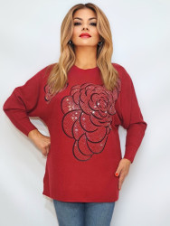 Свитера женские БАТАЛ оптом 86024719 2109-35