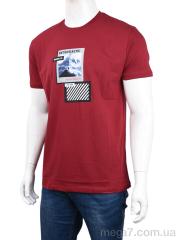 Футболка, Мир оптом 3707-075 bordo