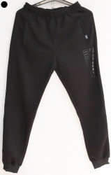 Спортивные штаны мужские на флисе (black) оптом 18723069 05-22