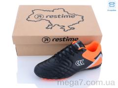 Футбольная обувь, Restime оптом DWB23505-1 black-orange