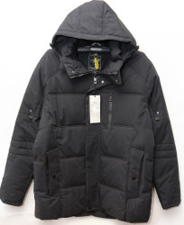 Куртки зимние мужские БАТАЛ (черный) оптом 36907845 8817-7