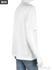 Футболка, BIG оптом --- 4049-04-2 white
