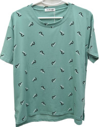 Футболки женские БАТАЛ оптом 64372195 DA3261-122