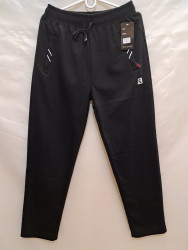 Спортивные штаны мужские на флисе (black) оптом 07842315 3032-5