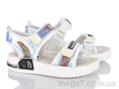 Босоножки, ASHIGULI оптом A2372 white-silver