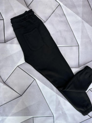 Спортивні штани чоловічі на флісі (чорний) оптом True Legends Туреччина