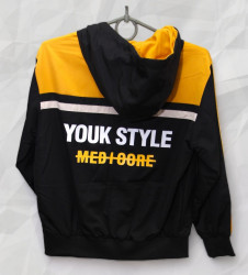 Ветровки подростковые (черный) оптом 90534871 11-73