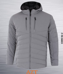 Куртки зимние мужские (серый) оптом 48705391 SU-2-11