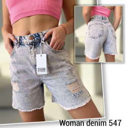 Шорты джинсовые женские WOMEN DENIM оптом 29140635 547-10