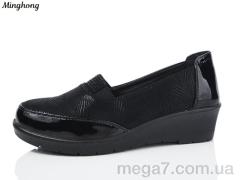 Туфли, Minghong оптом 7713 black