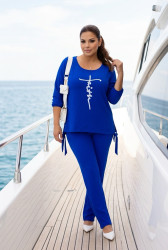 Костюмы женские БАТАЛ оптом 75298634 04-4