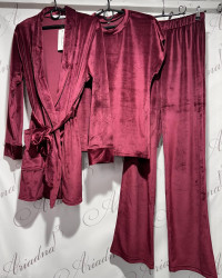 Ночные пижамы женские (3-ка) оптом 50963147 1408-24