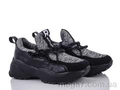 Кроссовки, Class Shoes оптом 18-10 черно-серый