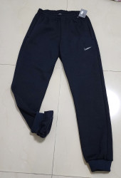 Спортивные штаны (тёмно синие) подростковые на флисе оптом 07214968 68-4