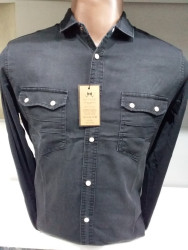 Рубашки джинсовые мужские оптом 25014389 03-12