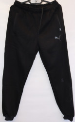 Спортивные штаны мужские на флисе (black) оптом 27148039 03-16