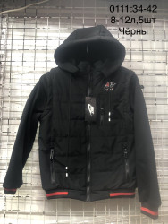 Куртки трансформеры подростковые (черный) оптом 29463175 0111-2