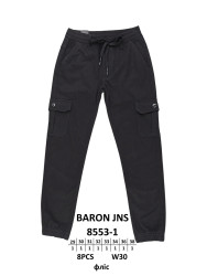Джинсы мужские на флисе BARONJNS оптом 72648059 8553-1-224