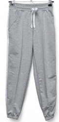 Спортивные штаны подростковые (девочка) (серый) оптом 56814920 01-6