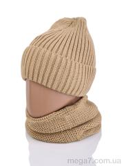 Шапка, Королева оптом 9-25 d.beige