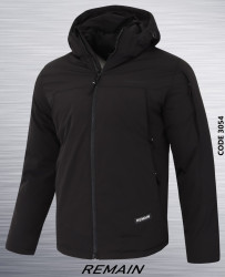 Куртки зимние мужские REMAIN (черный) оптом 69304175 3054-5