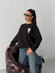 Свитшоты женские на флисе оптом 97185360 0002-89