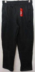 Спортивные штаны мужские на флисе (black) оптом 12807346 309-30