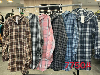 Рубашки женские БАТАЛ (коричневый) оптом 05183492 7750-11