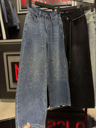 Джинсы ТРУБЫ (голубые) женские оптом 86142375 4283-1