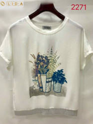 Футболки женские БАТАЛ оптом 87103542 2271-23