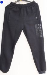 Спортивные штаны мужские на флисе (dark blue) оптом 15834796 05-24