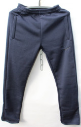 Спортивные штаны мужские на флисе (темно синий) оптом 63987205 07 -50